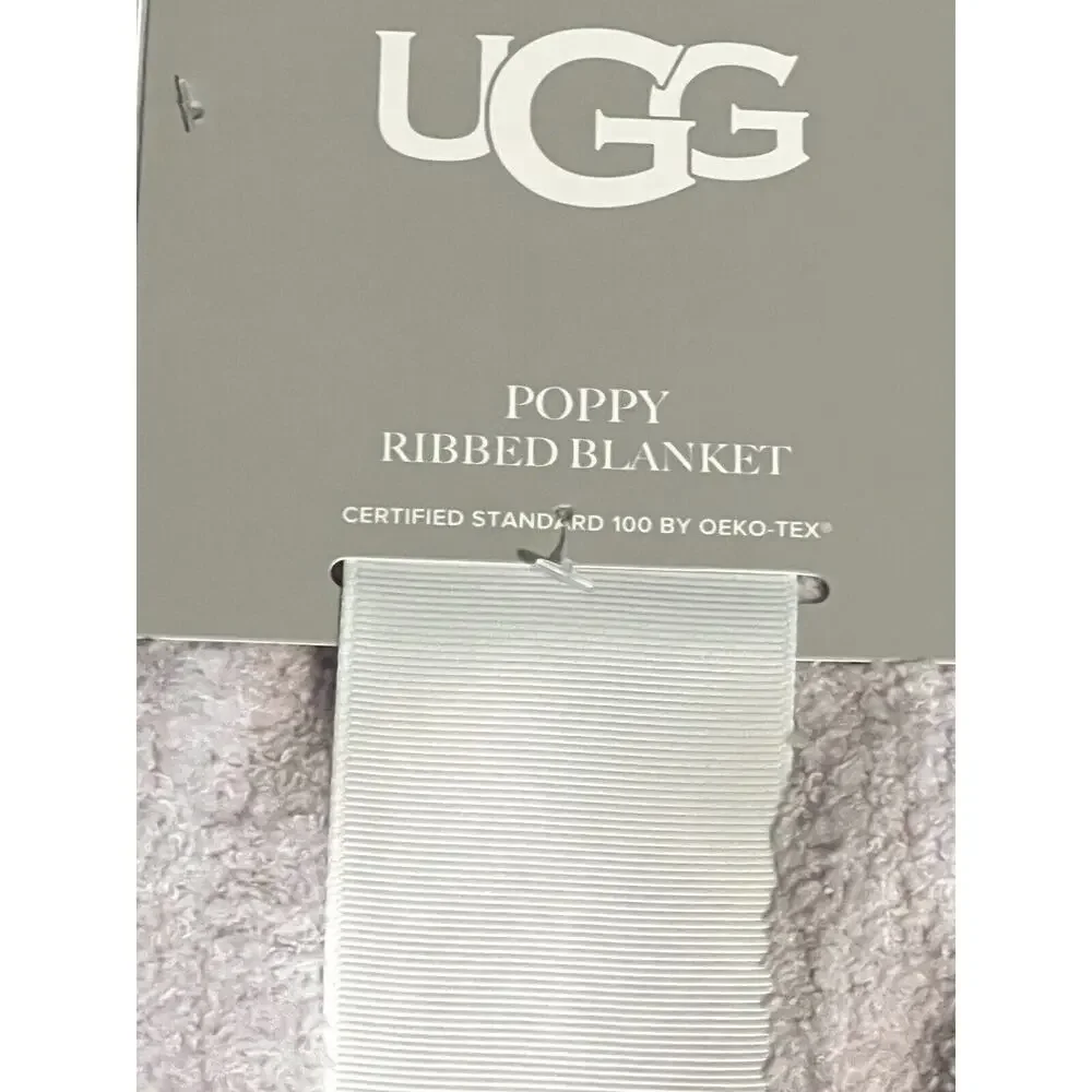 UGG Poppy Chenille Baby Blanket Size: 30” X 40” LILAC Lavender Light Purple NWT